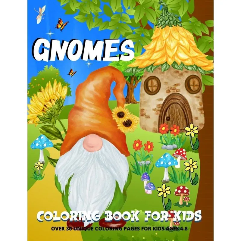 Gnomes Coloring Book