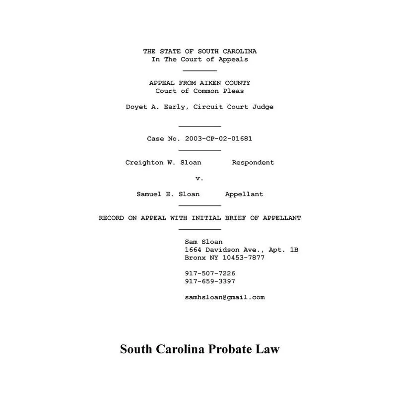 South Carolina Probate Law