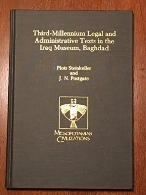 Third-Millennium Legal and Administrative Texts in the Iraq Museum, Baghdad Hardcover