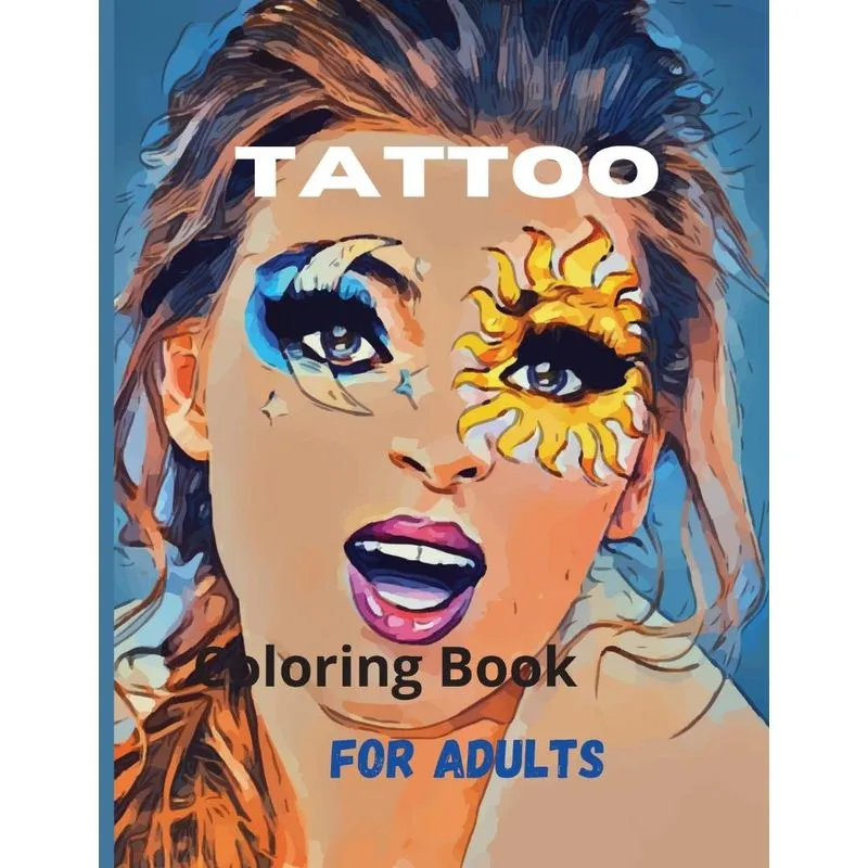 Tattoo Coloring Book For Adults