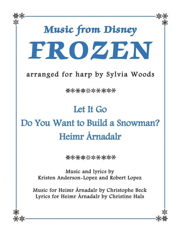 Music from Disney's Frozen for Harp 豎琴