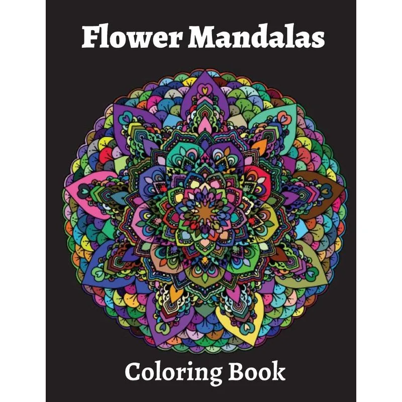 Flower Mandalas Coloring Book