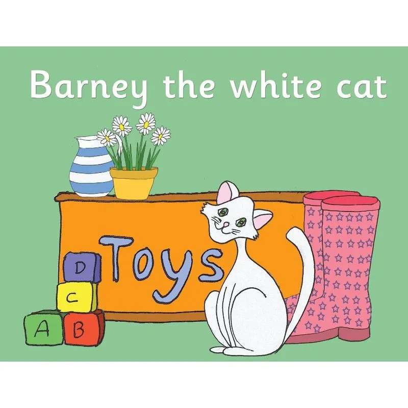 Barney the white cat