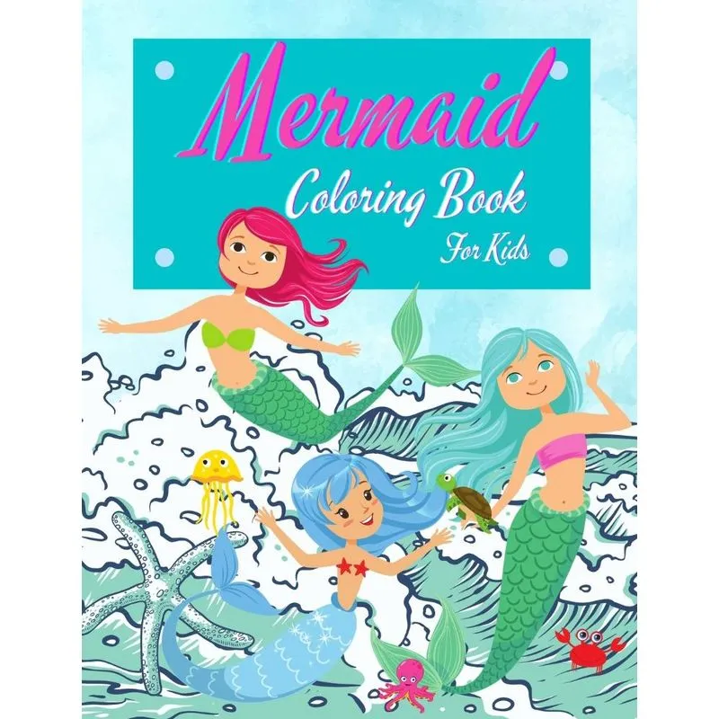 Mermaid Coloring Book For Kids