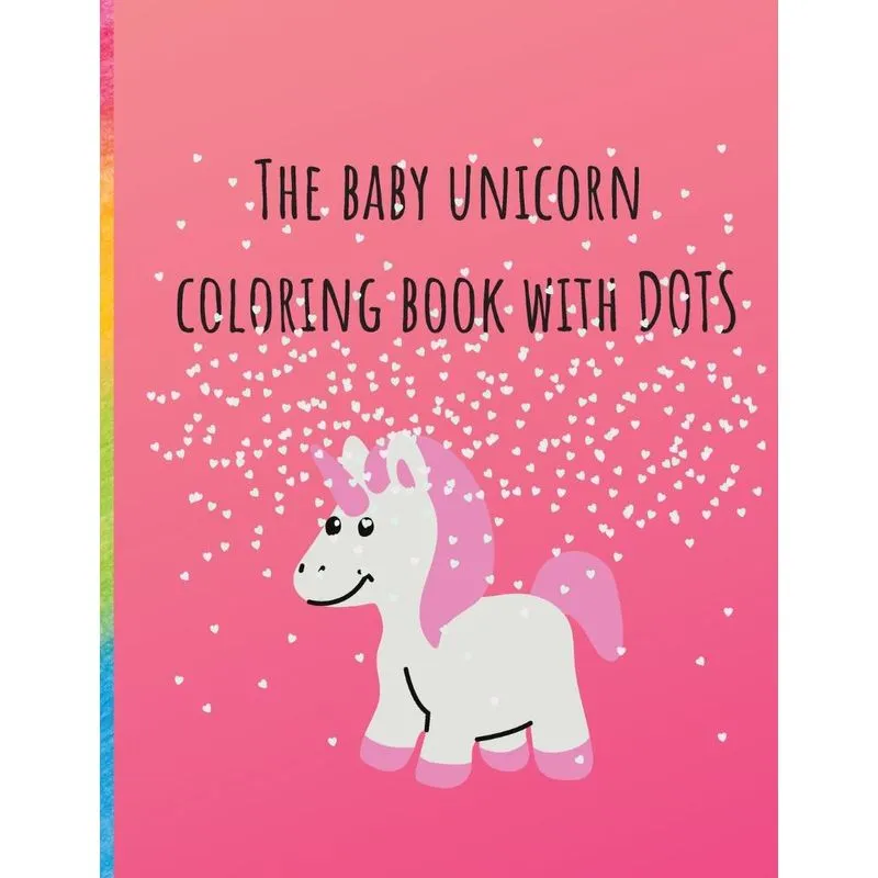 The baby unicorn dot coloring book