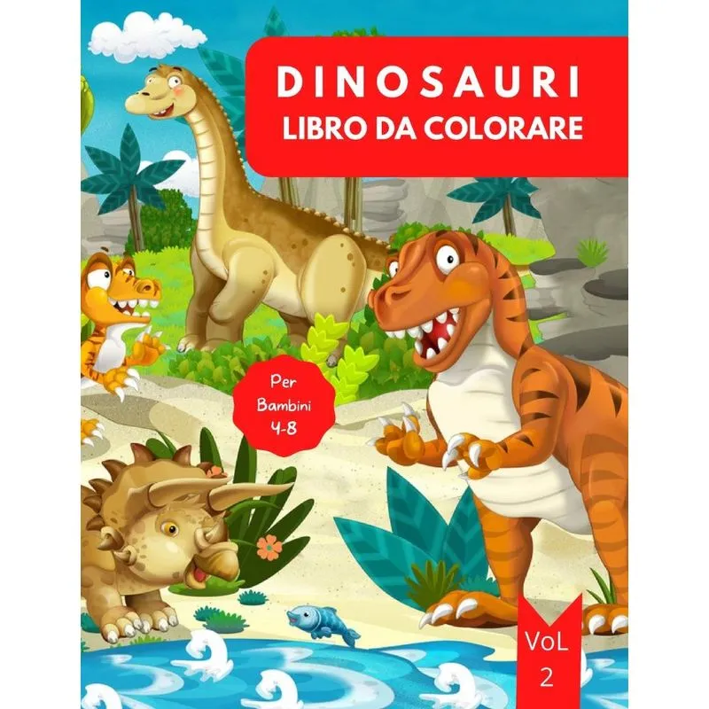 Libro da Colorare di Dinosauri