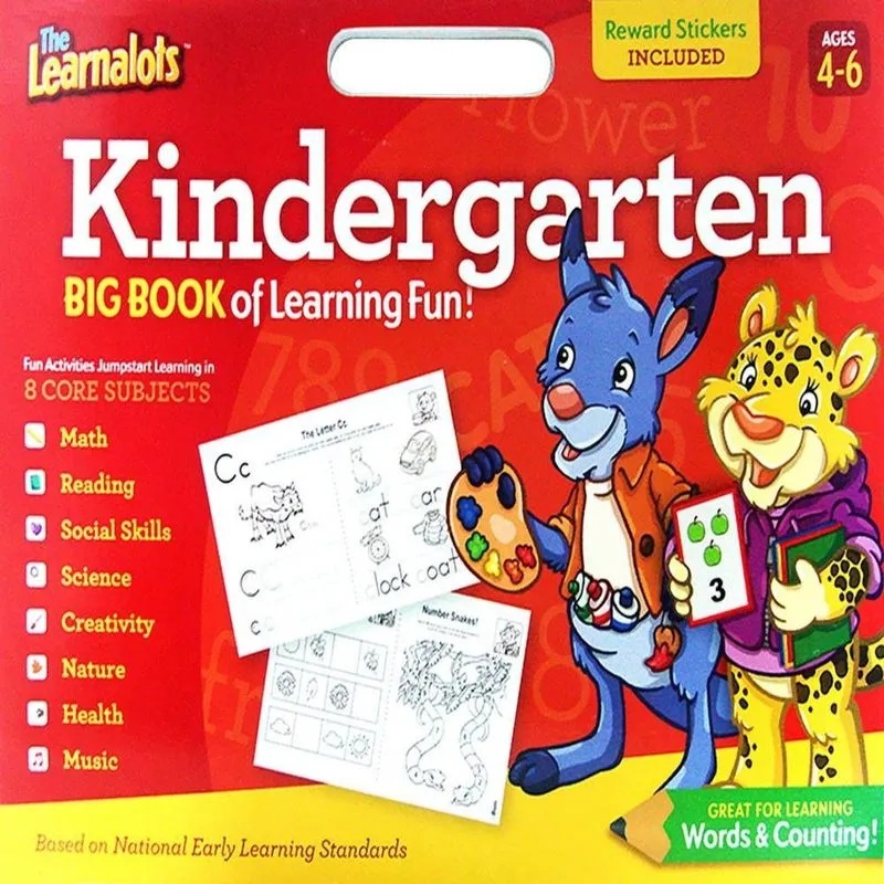 The Learnalots - Kindergarten - Big Book Of Learning Fun! (Age 4-6) 1ª Ed.