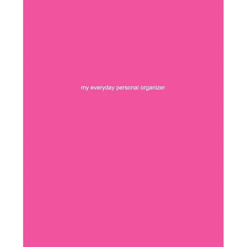 My Everyday Personal Organizer