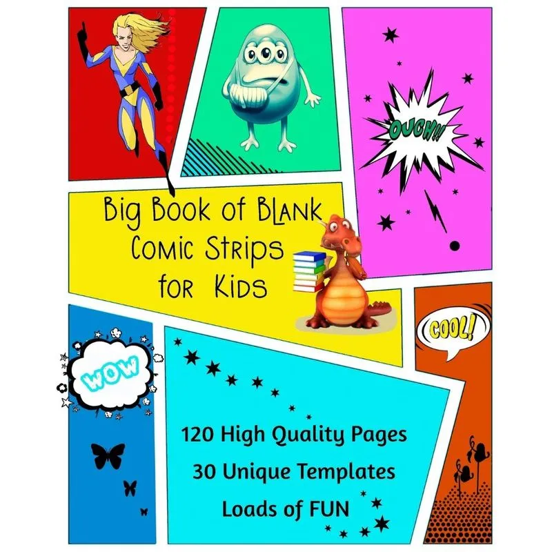 Big Book of Blank Comic Strips for Kids