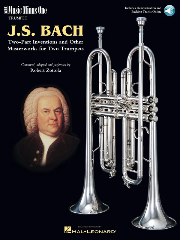 Johann Sebastian Bach: Two-Part Inventions for Two Trumpets Music Minus One Trumpet 巴赫約翰‧瑟巴斯提安 創意曲 小號 小號