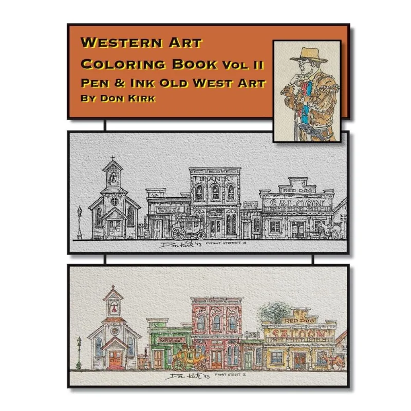 Western Art Coloring Book