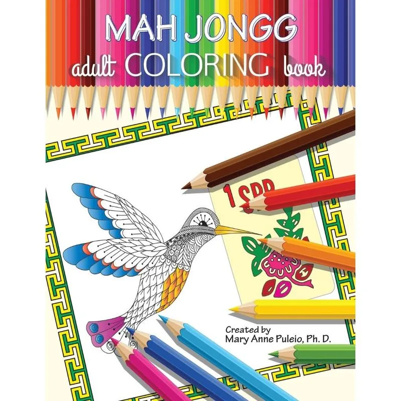 MAH JONGG Adult Coloring Book