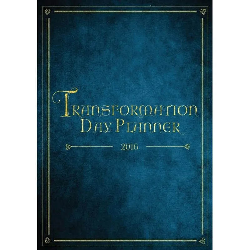 2016 Transformation Day Planner