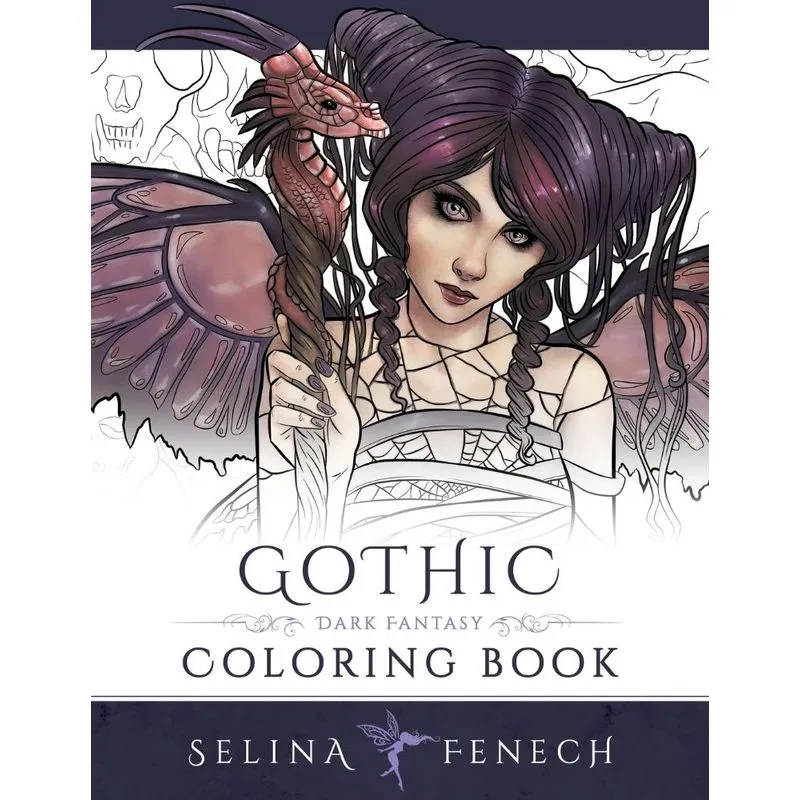Gothic - Dark Fantasy Coloring Book
