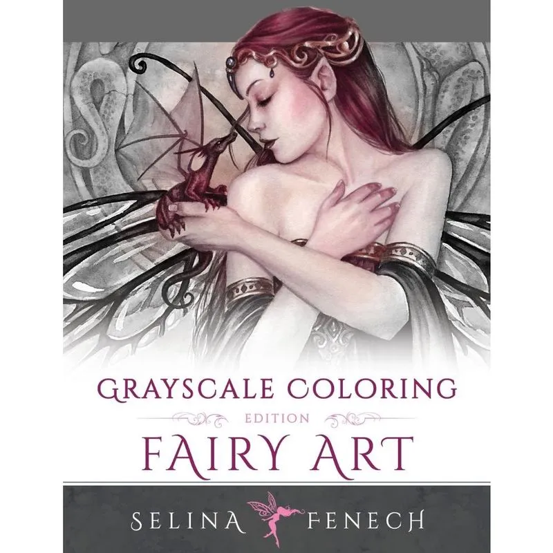 Fairy Art - Grayscale Coloring Edition