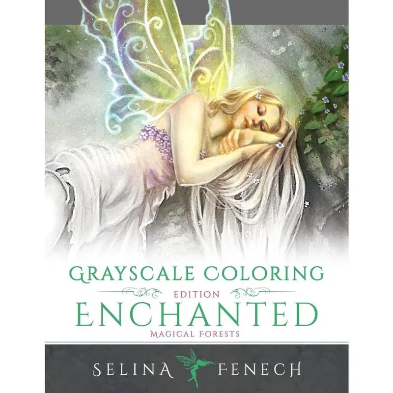 Enchanted Magical Forests - Grayscale Coloring Edition
