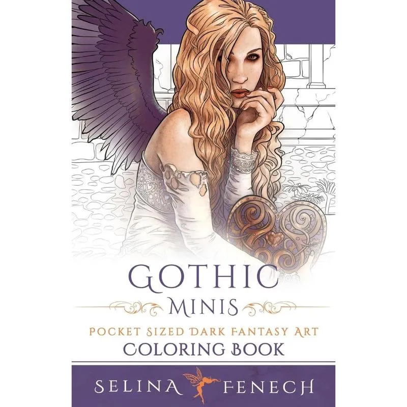 Gothic Minis - Pocket Sized Dark Fantasy Art Coloring Book