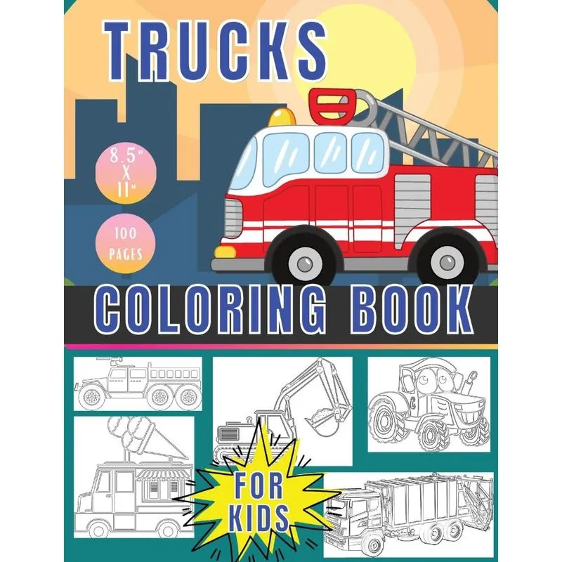 Trucks coloring book