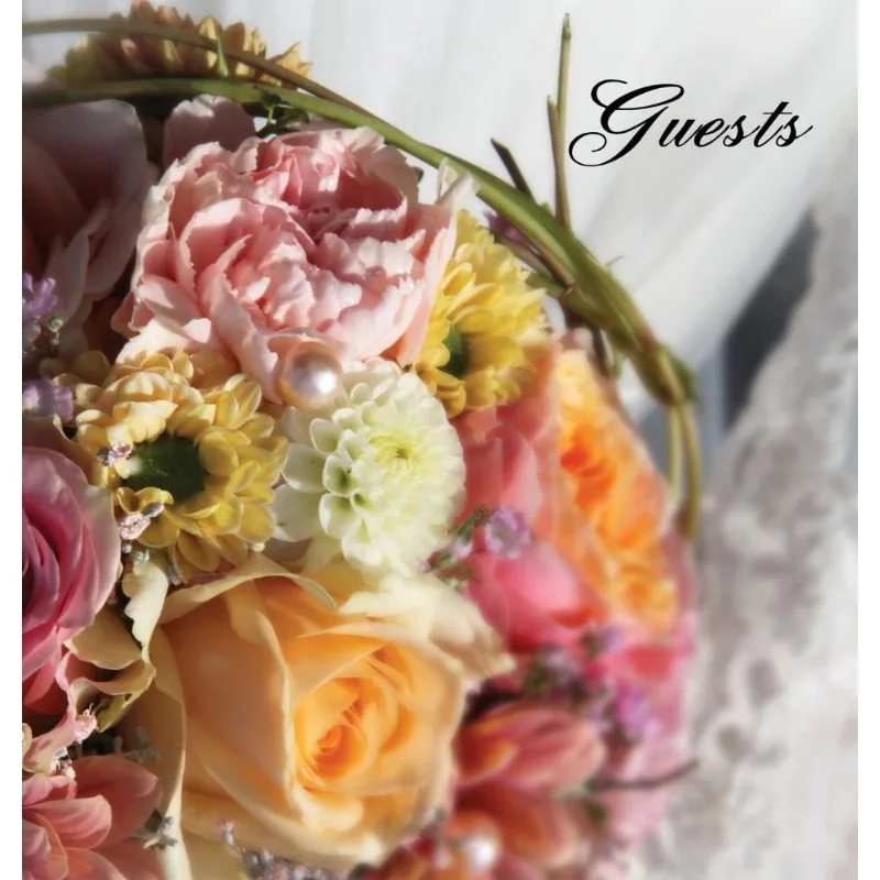 Wedding guest book (Hardback), Visitors Book, Comments Book