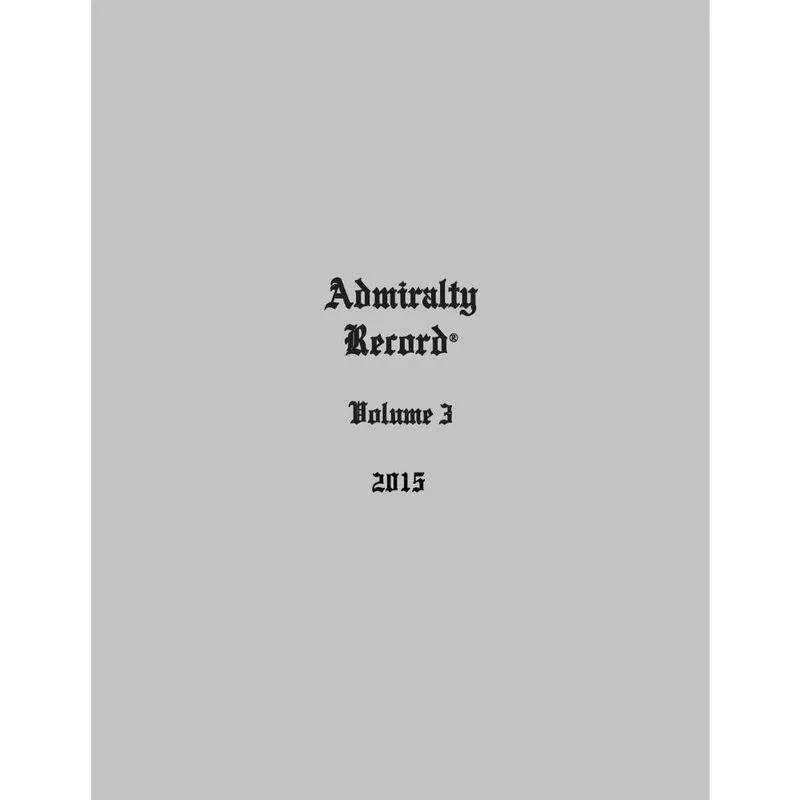 Admiralty Record Volume 3 (2015)