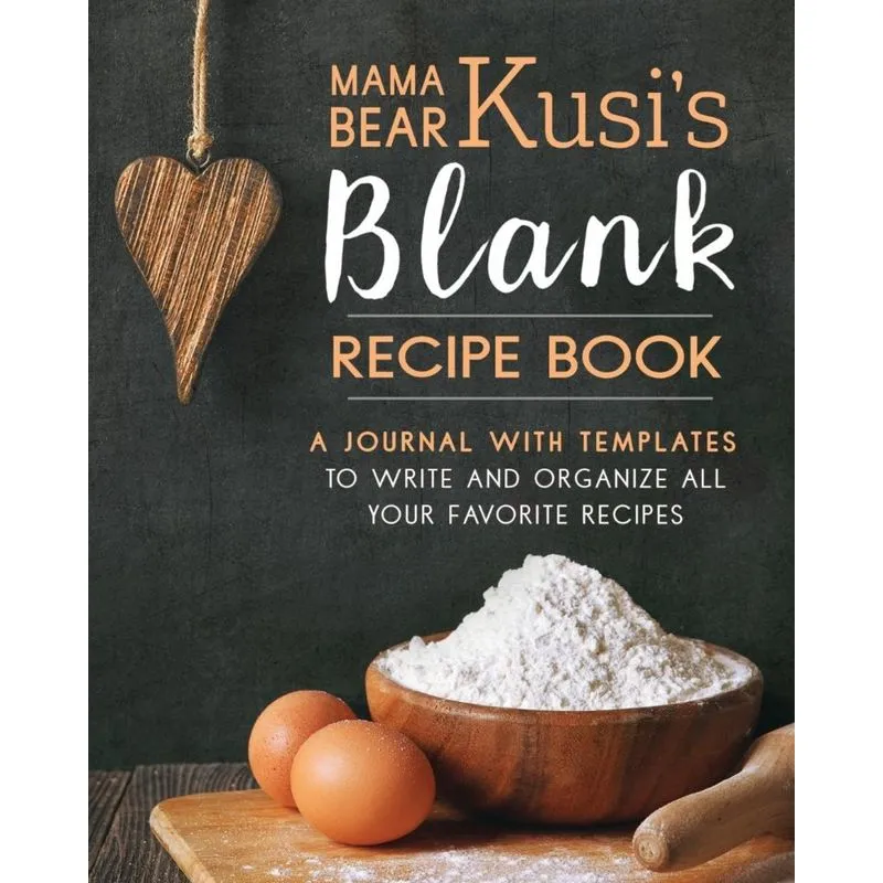 Mama Bear Kusis Blank Recipe Book