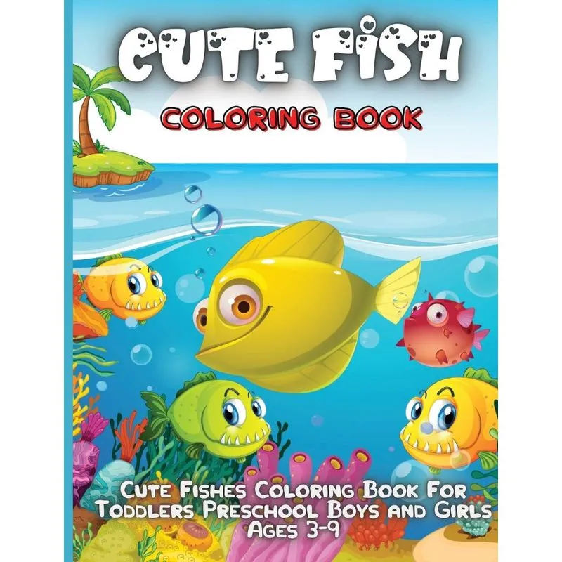 Cute Fish Coloring Book
