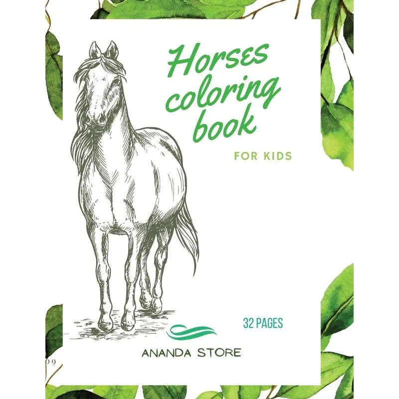 Horses Coloring Book
