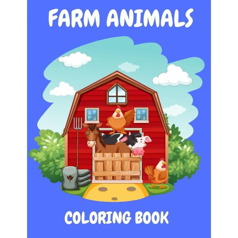 Farm Animals Coloring Book