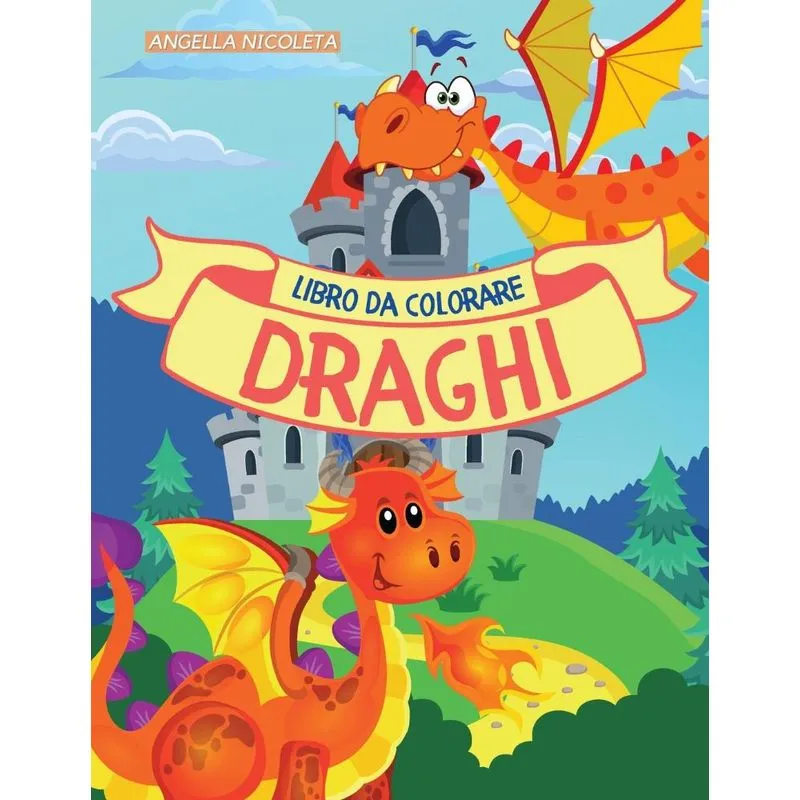 Draghi Libro da colorare