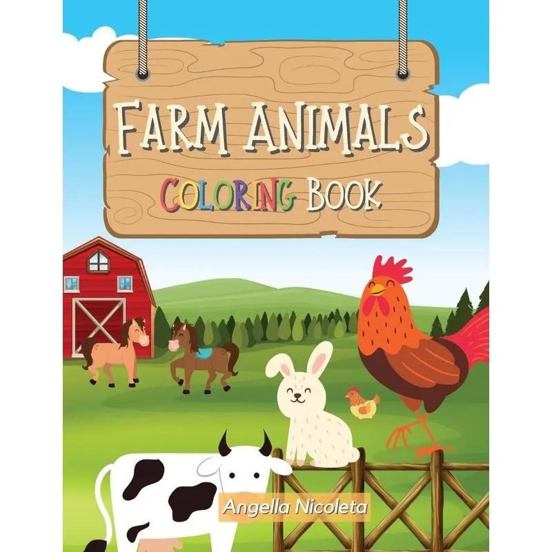 Farm Animals Coloring Book