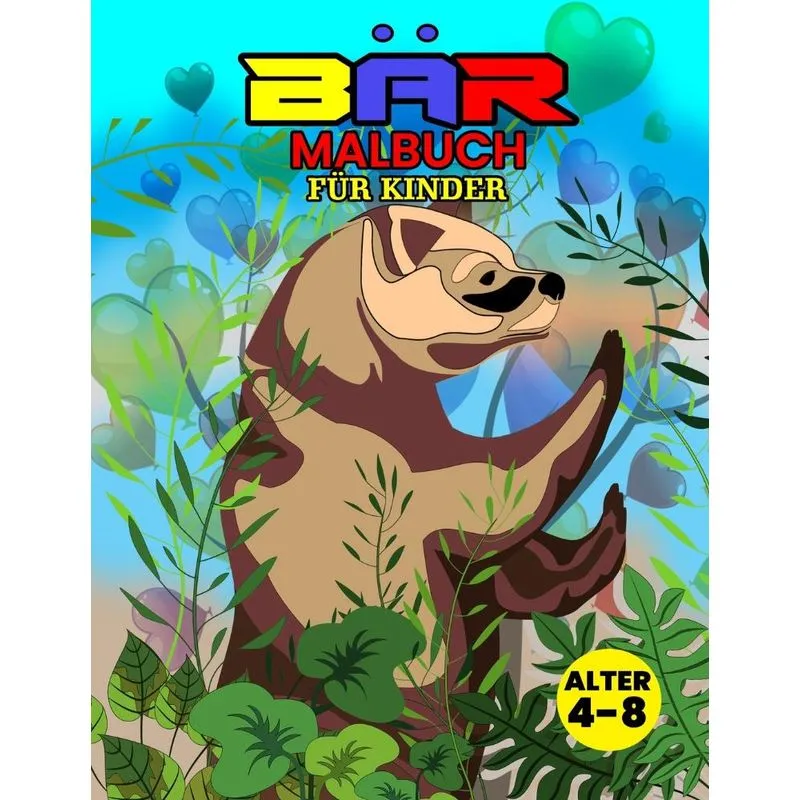 Bär Malbuch Für Kinder Alter 4-8