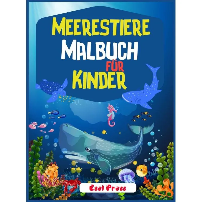 Meerestiere Malbuch für Kinder