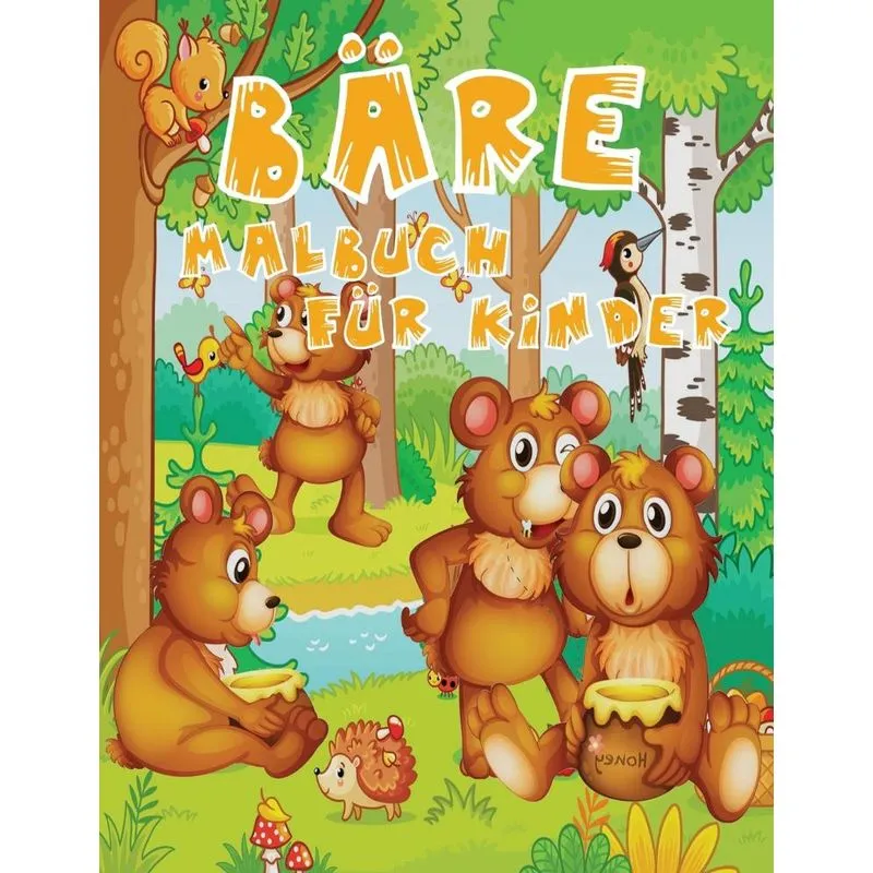 Bäre-Malbuch für Kinder