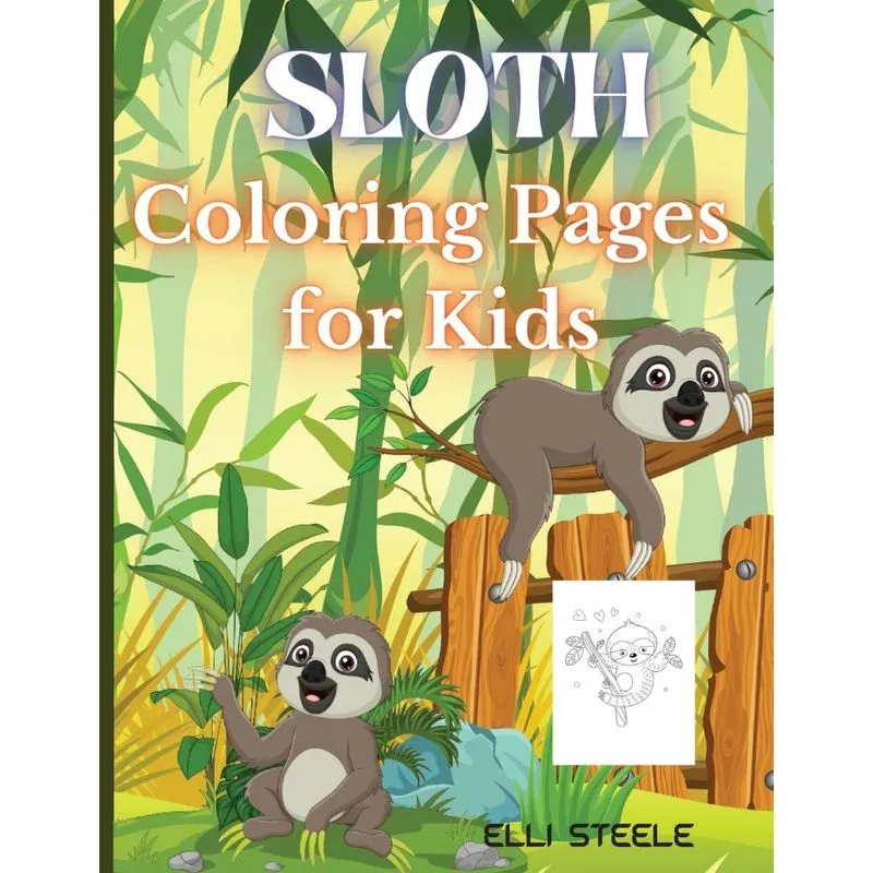 Sloth Coloring Pages for Kids