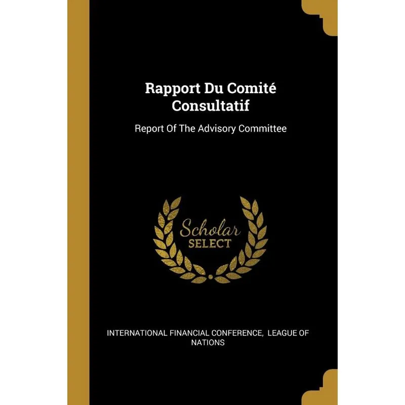 Rapport Du Comité Consultatif
