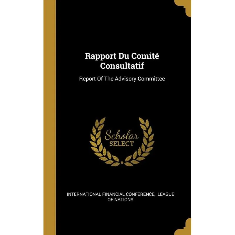 Rapport Du Comité Consultatif