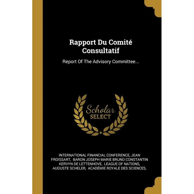 Rapport Du Comité Consultatif