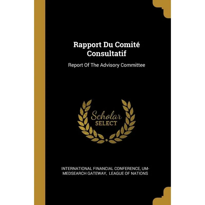 Rapport Du Comité Consultatif