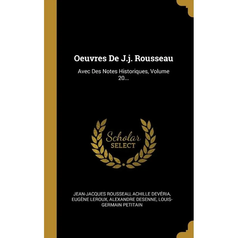 Oeuvres De J.j. Rousseau