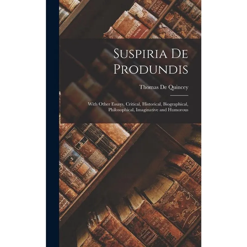 Livro Suspiria De Produndis