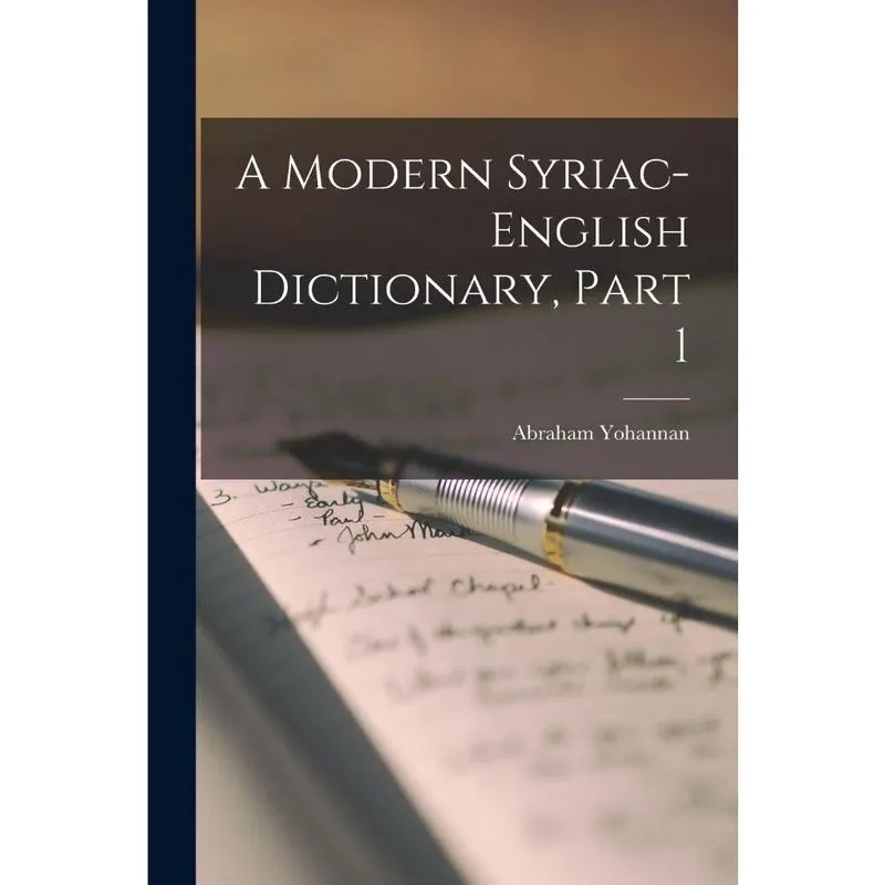 Livro A Modern Syriac-English Dictionary, Part 1