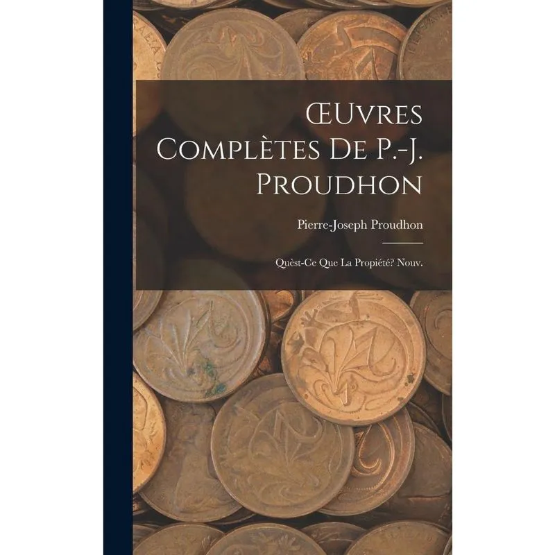 Livro uvres Complètes De p. -j. Proudhon