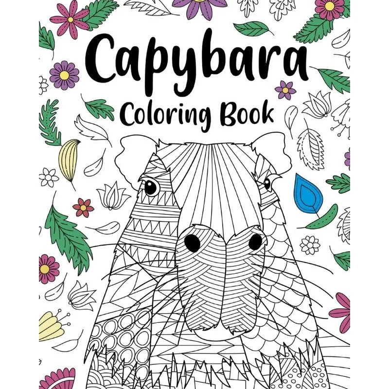 Capybara Adult Coloring Book