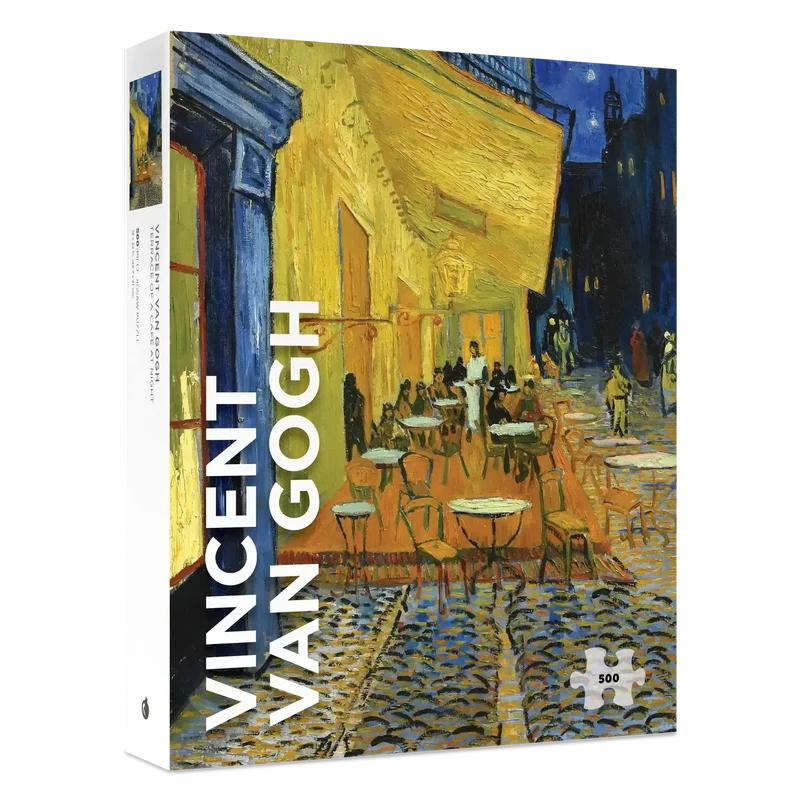 Terrace of A Café At Night by Van Gogh 500 Piece Jigsaw Puzzle Pomegranate
