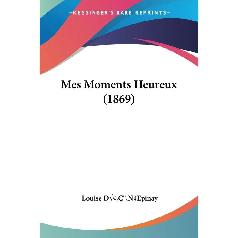 Mes Moments Heureux (1869)