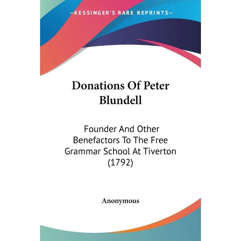 Donations Of Peter Blundell