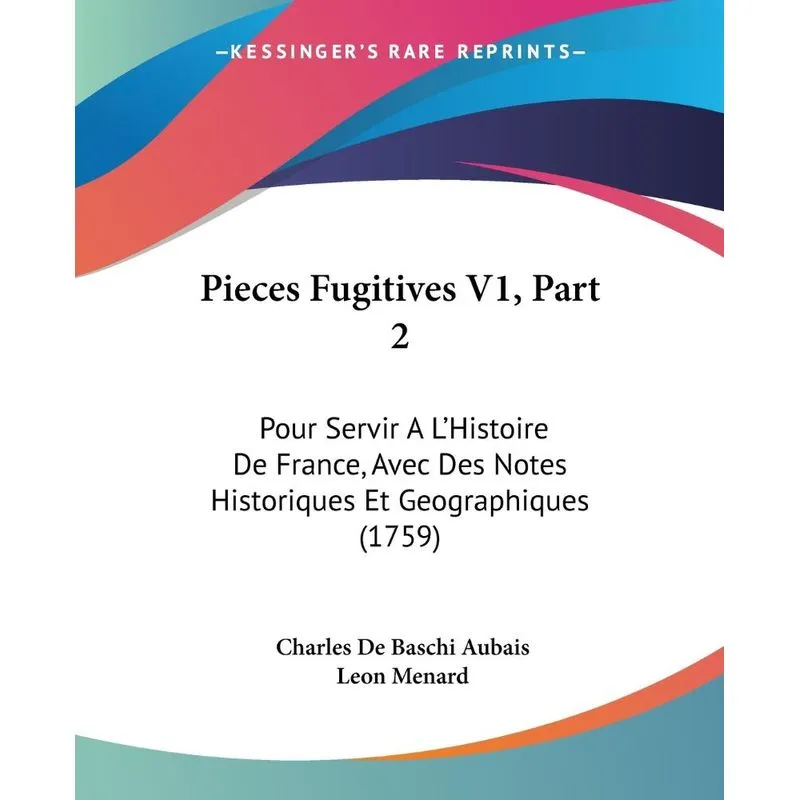 Pieces Fugitives V1, Part 2