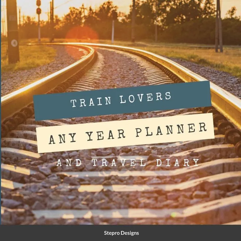 Livro Train Lovers Any Year Planner