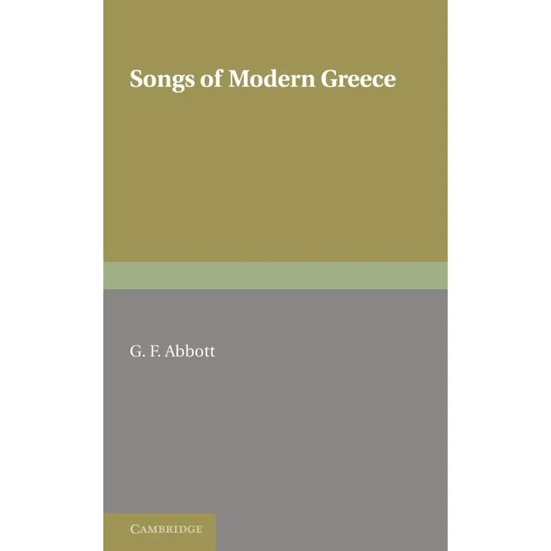 Songs of Modern Greece