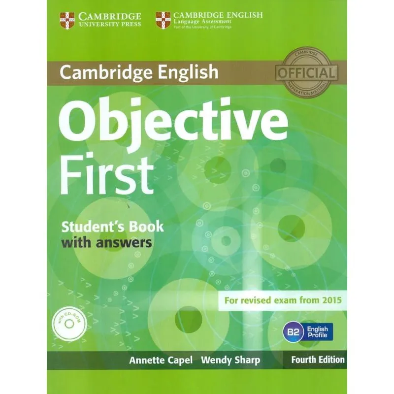 Cambridge English Objective First Sb With Answers & Cd-Rom - 4Th Ed